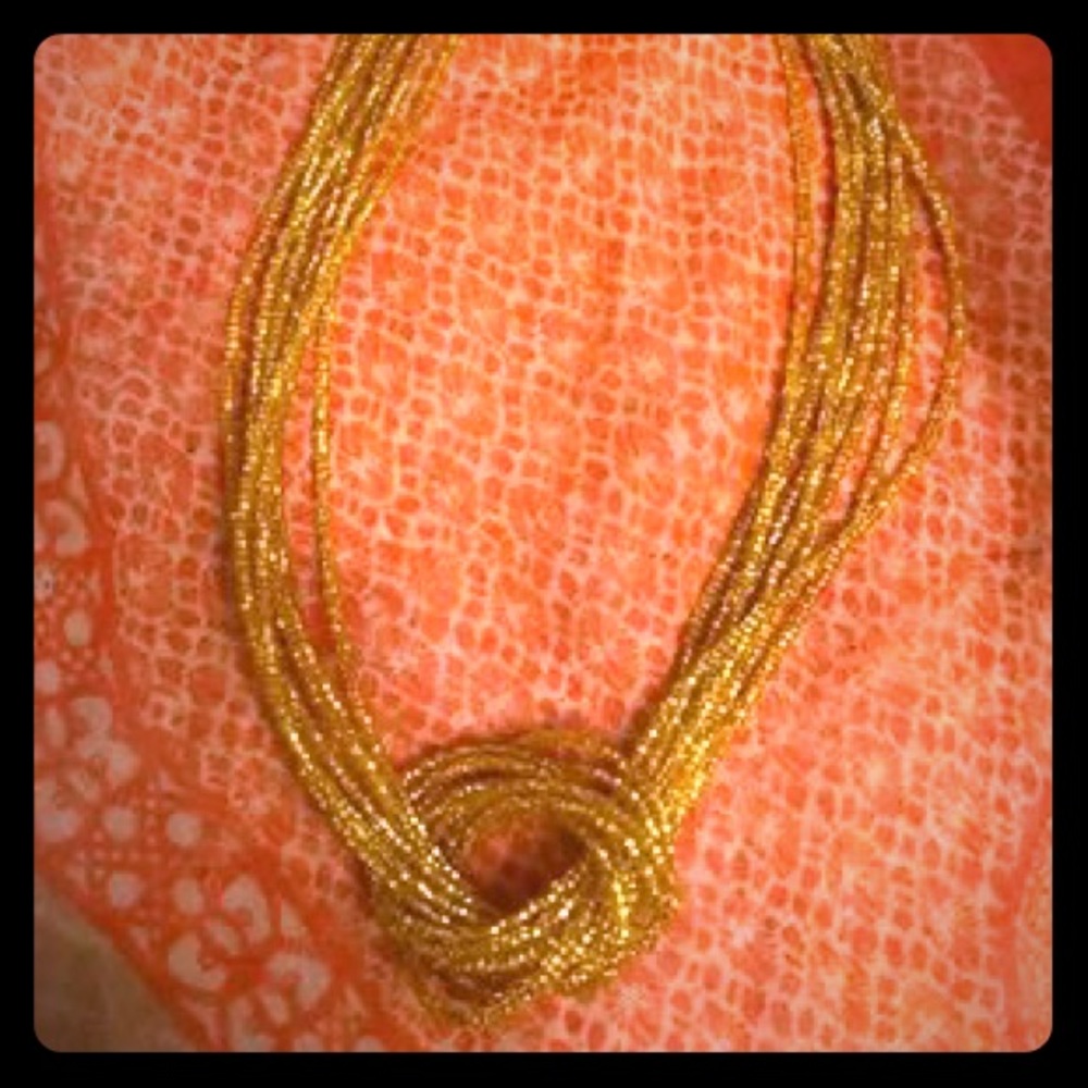 Set of Two Tied Bead Necklaces